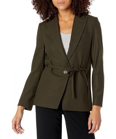 Women's Regular Flannel Blazer Mineral Pine $156.06 Blazers