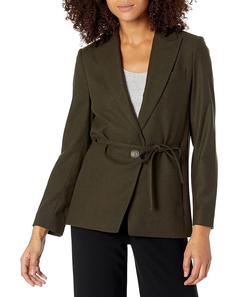 Women's Regular Flannel Blazer Mineral Pine $156.06 Blazers