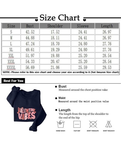 Valentines Sweatshirt for Women Warm Long Sleeve Shirts Cute Love Heart Graphic Tees Crewneck Fleece Lined Pullover C-army Gr...