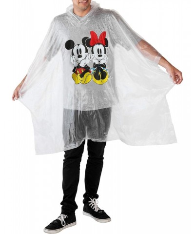 Rain Poncho Hoodie Print Unisex (Adult) (Mickey & Minnie Mouse) $10.34 Coats