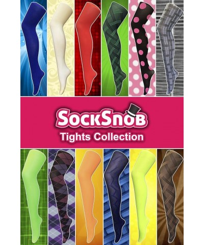 Womens 80 denier vintage opaque tights with patterned design Skye Dark Green $9.50 Socks