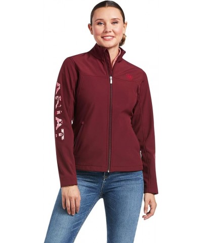 Women's New Team Softshell Jacket Zinfandel/Carmen Geo $37.18 Jackets