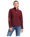 Women's New Team Softshell Jacket Zinfandel/Carmen Geo $37.18 Jackets