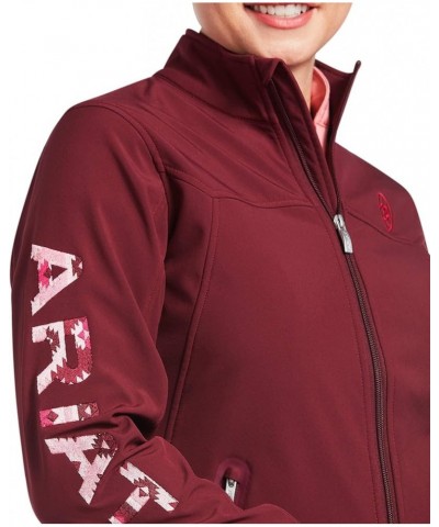 Women's New Team Softshell Jacket Zinfandel/Carmen Geo $37.18 Jackets