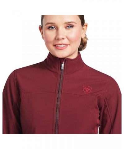 Women's New Team Softshell Jacket Zinfandel/Carmen Geo $37.18 Jackets