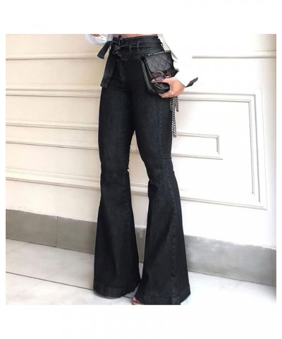 Y2k Pants Women Grunge Flare Jeans Aesthetic Low Rise Cargo Pants Harajuku Bell Bottom Leggings Vintage Trousers Mblack $11.1...