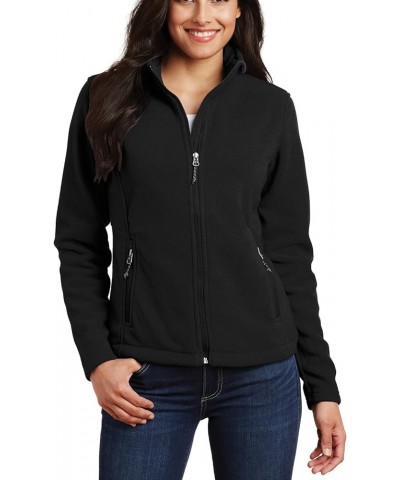 Womens Full-Zip Long Sleeves Jackets Value Fleece Jacket Black $15.09 Jackets