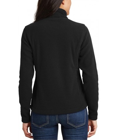 Womens Full-Zip Long Sleeves Jackets Value Fleece Jacket Black $15.09 Jackets