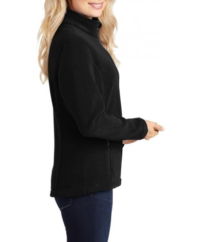 Womens Full-Zip Long Sleeves Jackets Value Fleece Jacket Black $15.09 Jackets