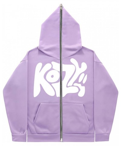 Women's Long Sleeved KOZY Letter Printed Hoodie Hoodie Hoodie Long Sleeve Top Z07 $10.02 Hoodies & Sweatshirts