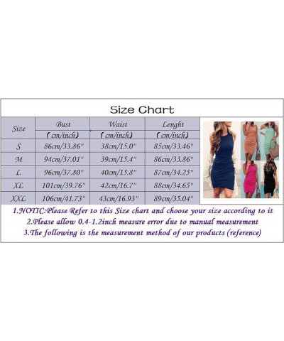 Women Mini Dress Summer Casual Slim Ruched Crew Neck Ruched Stretchy Bodycon T Shirt Cross Hem Short Mini Dress Hot Pink $3.3...