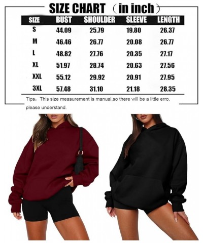 Women Sweatshirt Casual Pullover Long Sleeve Hoodies Kangaroo Pocket Drop Shoulder Sweater A-off White $12.14 Hoodies & Sweat...