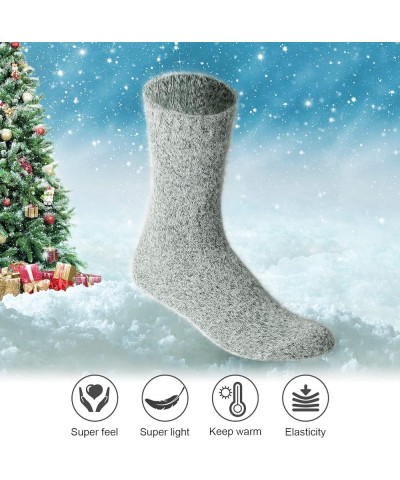 5 Pairs Fuzzy Socks for Women Winter Warm Wool Thick Socks Soft Cozy Womens Knit Sleep Socks with Gifts Box Solid Color-a1 $1...