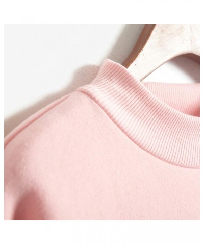 Womens Long Sleeve Shirts Sweatshirt Crewneck Pullover Cute Tops Casual Loose Fit O-Neck Valentines Day Shirt A-01-pink $11.4...