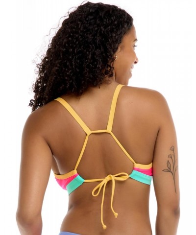 Women's Standard Drew D, DD, E, F Cup Bikini Top Swimsuit with Adjustable 2-Way Back Detail, Bubble Gum Colorblock $20.97 Swi...