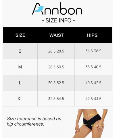 V Cut Ruched Bikini Bottoms for Womens Twist Front Bathing Suit Bottoms Swimsuit Bottoms Swim Bottoms for Women Black $8.68 S...