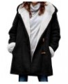 Plus Size Winter Coats for Women 2023 Warm Fleece Lined Distressed Jackets Hooded Parka Faux Suede Pea Coat Outerwear 12 Blac...