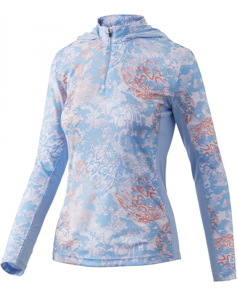 Women's Icon X Hoodie |UPF 50+ Long-Sleeve Fishing Shirt Tide Change - Horizon $22.35 Activewear