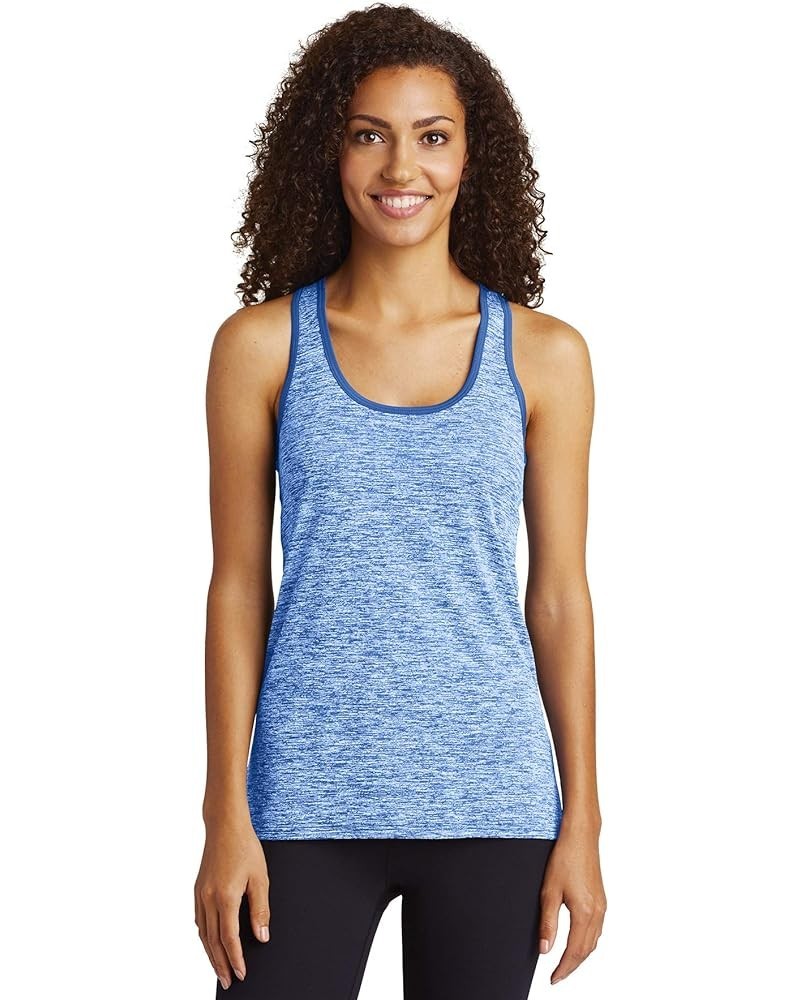 SPORT-TEK Ladies Electric Heather Racerback Tank F20 True Royal Electric/ True Royal $9.45 Activewear