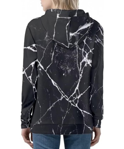 Cute Zip Up Hoodies & Sweatshirts for Women XS-5XL Fall Pullover Tops Black Marble Print $19.88 Hoodies & Sweatshirts