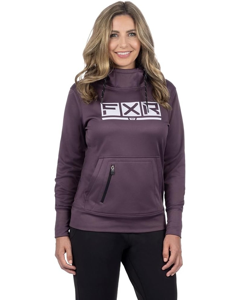 Womens Podium Tech Pullover Hoodie Zippered Pockets Muted Grape/Dusty Lilac Muted Grape $34.95 Jackets