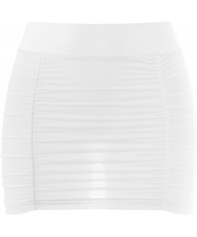 Women's Stretch Spandex Bodycon Mini Pencil Skirt Low Waisted Slim Tube Tight Hip Mini Skirts Type B White a $6.17 Skirts