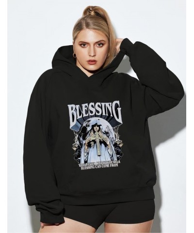 Womens Graphic Hoodies Pullover Fleece Oversized Sweatshirt Plus Size Hoodie Sweashirts Comfy Fall Fashion (M-6XL) Blessing B...