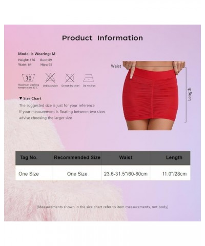 Women's Stretch Spandex Bodycon Mini Pencil Skirt Low Waisted Slim Tube Tight Hip Mini Skirts Type B White a $6.17 Skirts