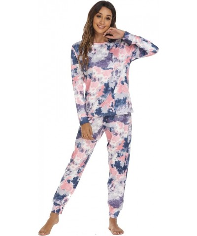 Silk Pajamas for Women Pants Set Pajama Sets Shorts And Long Sleeve Pajama Shorts for Women 1-blue $22.32 Sleep & Lounge