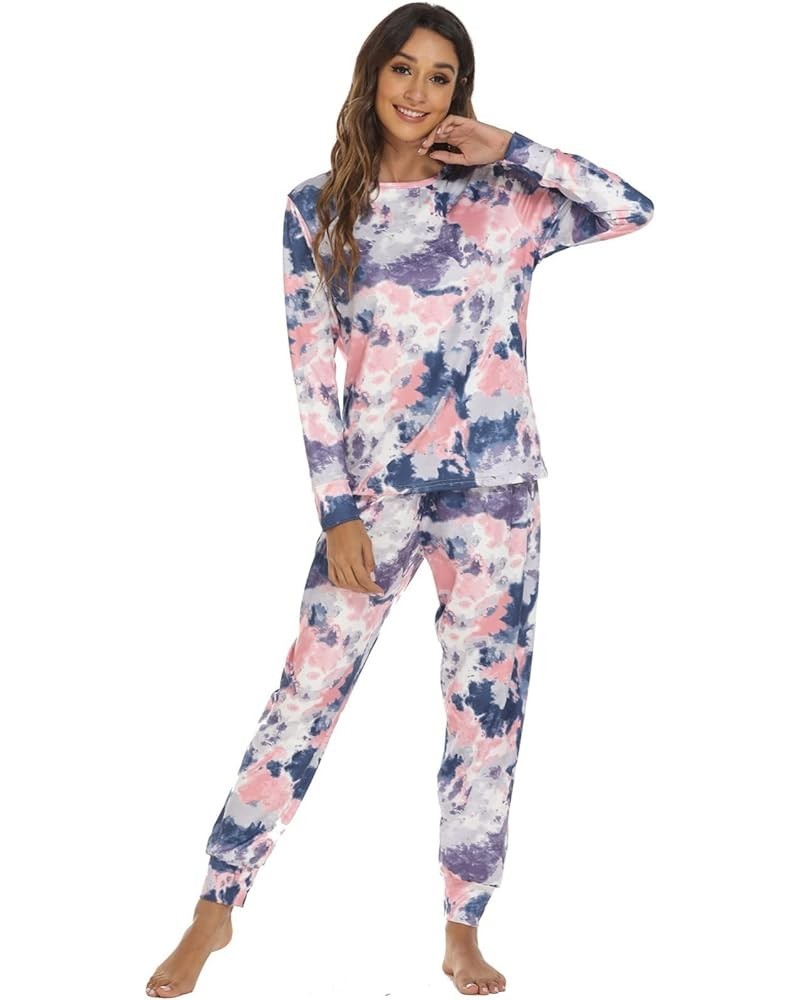 Silk Pajamas for Women Pants Set Pajama Sets Shorts And Long Sleeve Pajama Shorts for Women 1-blue $22.32 Sleep & Lounge