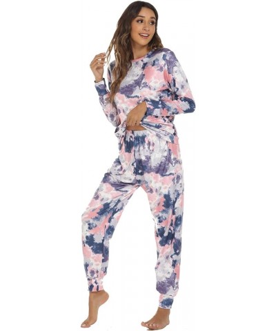 Silk Pajamas for Women Pants Set Pajama Sets Shorts And Long Sleeve Pajama Shorts for Women 1-blue $22.32 Sleep & Lounge