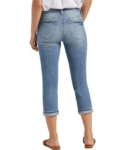 Women's Suki Mid Rise Capri Jeans Med Wash Eae252 $26.99 Jeans