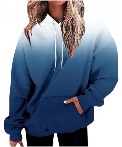 Holiday Sweatshirts For Women Loose Fit Holiday Outfits Long Sleeve Pullover Teen Girls Y2k Hoodie Tops With Pocket Primeblue...