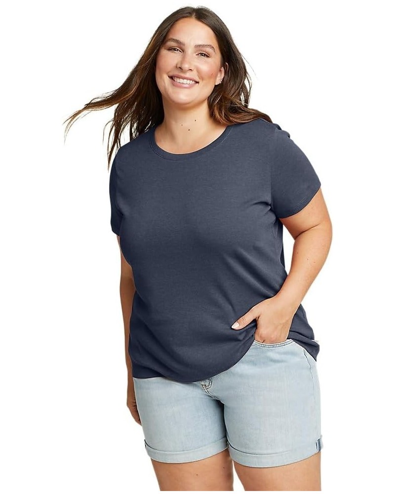 Women's Favorite Short-Sleeve Crewneck T-Shirt Plus Htr Indigo $12.96 T-Shirts