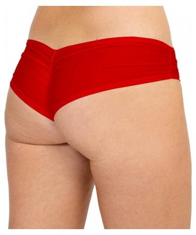 Pinup Doll - Low Rise - Scrunch Butt Shorts - Booty Shorts for Women - Cheeky Shorts - Pole Dance Shorts - Rave Shorts Red $1...