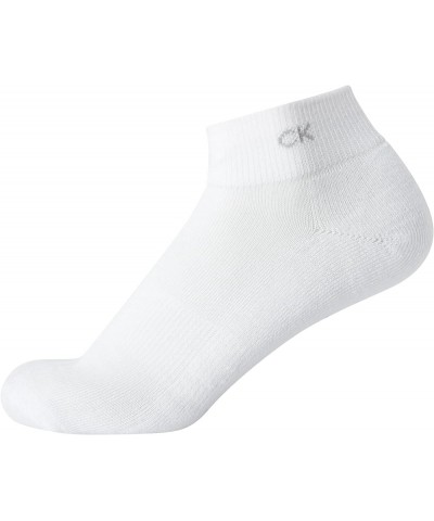 Women's Athletic Sock - Cushion Quarter Cut Ankle Socks (12 Pack) Pure White $16.80 Activewear