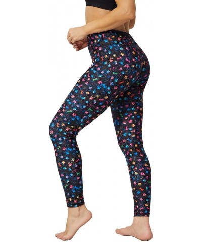 Women's Printed Yoga Pants with Pockets Workout Leggings for Women Tummy Control Compression Leggings Paw Prints $8.83 Pants