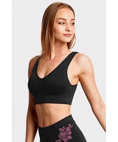 Women's 6pk Sports Bras Black (U Back) $13.74 Lingerie