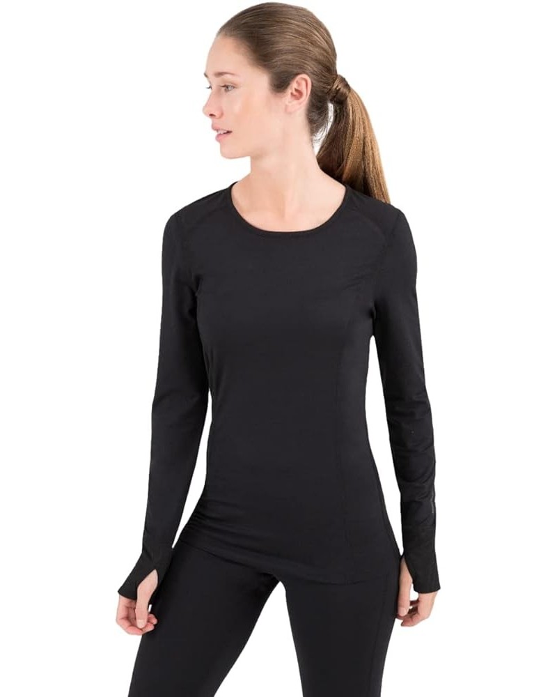 Women's 2.0 Cloud Nine Midweight Performance Baselayer Scoop Shirt Black $17.26 Activewear