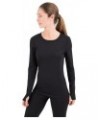 Women's 2.0 Cloud Nine Midweight Performance Baselayer Scoop Shirt Black $17.26 Activewear