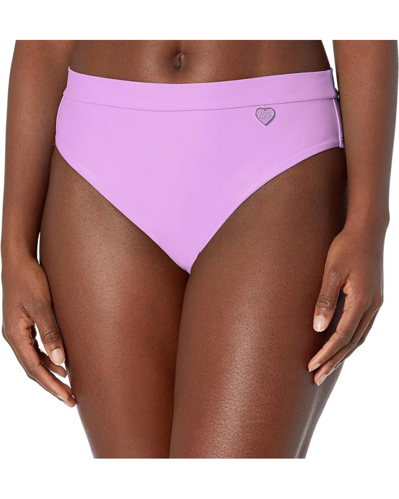 Women's Standard Smoothies Marlee High Waist Solid Bikini Bottom Swimsuit Borealis $17.87 Swimsuits