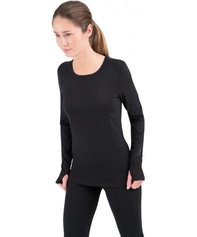 Women's 2.0 Cloud Nine Midweight Performance Baselayer Scoop Shirt Black $17.26 Activewear