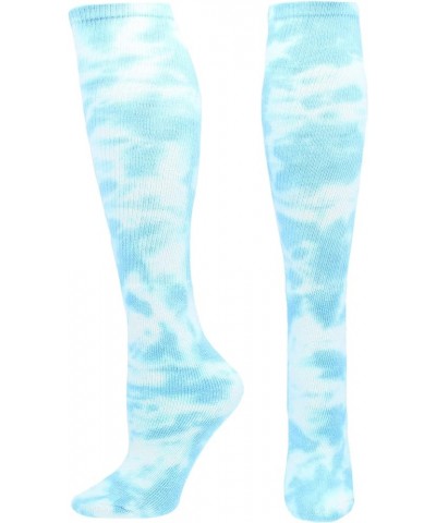 Tie Dye Multisport Tube Socks Soccer Softball Columbia Blue/White $10.56 Activewear