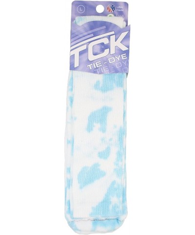 Tie Dye Multisport Tube Socks Soccer Softball Columbia Blue/White $10.56 Activewear