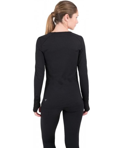 Women's 2.0 Cloud Nine Midweight Performance Baselayer Scoop Shirt Black $17.26 Activewear