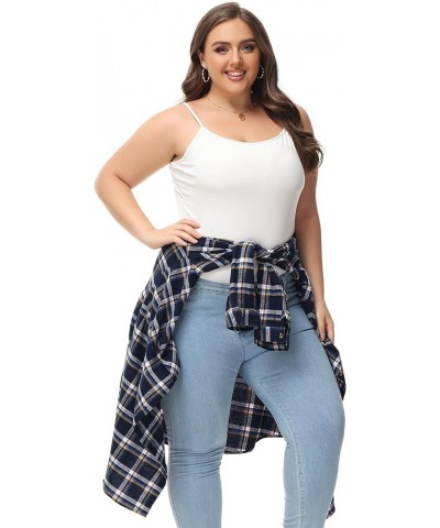 Women's Button Down Long Plaid Flannel Shirt,Plus Size Casual Roll Up Long Sleeve Shirts(S-4X) Plus Size 11616 $15.64 Blouses