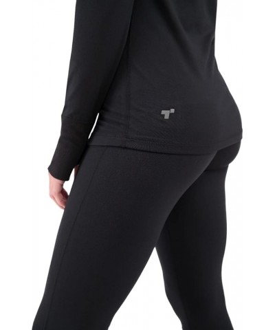 Women's 2.0 Cloud Nine Midweight Performance Baselayer Scoop Shirt Black $17.26 Activewear