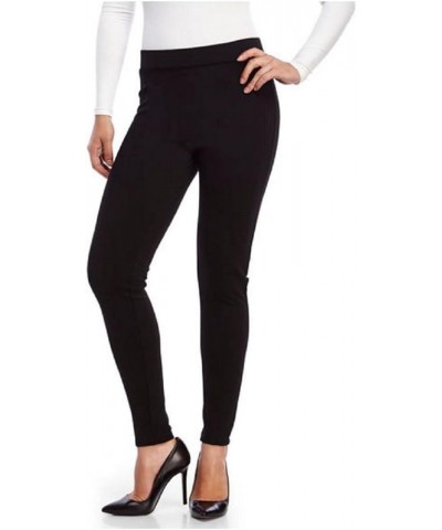 Women's Ponte Pant with Back Pockets - Black Black $19.37 Leggings