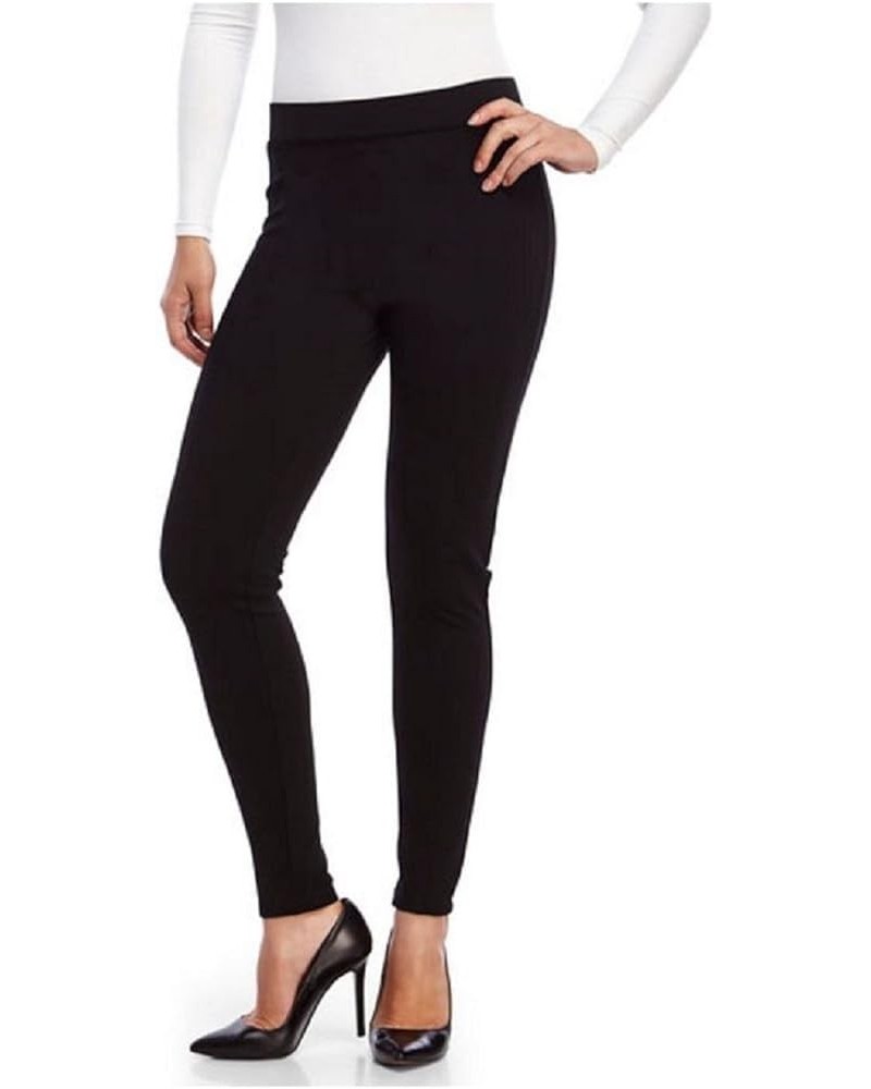 Women's Ponte Pant with Back Pockets - Black Black $19.37 Leggings