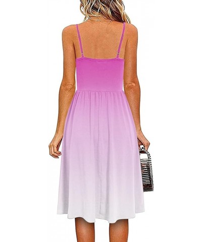 Summer Dresses for Women 2024,Women's Summer Dress Sleeveless Casual Dresses A-line Swing Mini Dresses Sundress A2-hot Pink $...